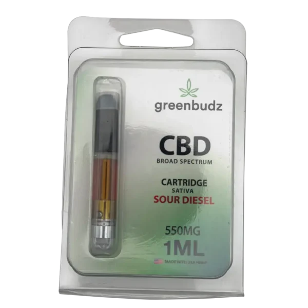 Cápsula de Óleo Concentrado de Cânhamo Rico em CBD Sour Diesel - 550 mg/mL - GreenBudz CBD